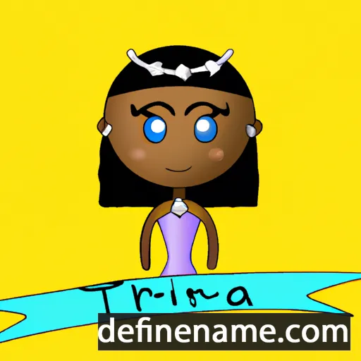 cartoon of the name Tiarra