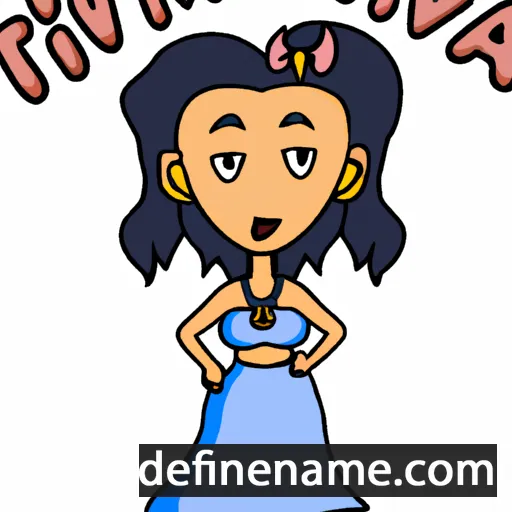 cartoon of the name Tiavina