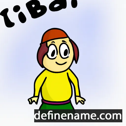 cartoon of the name Tibád