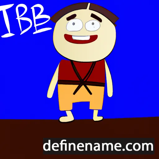 cartoon of the name Tibe