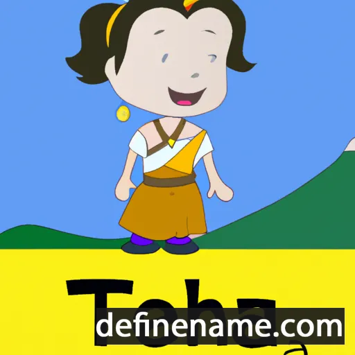 cartoon of the name Tibeta