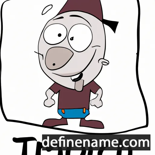 cartoon of the name Tichomír