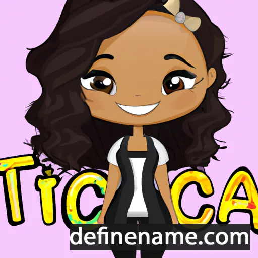 cartoon of the name Ticiana