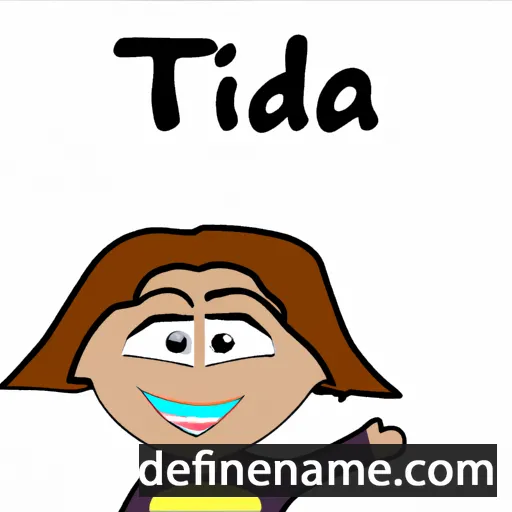 cartoon of the name Tida