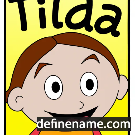 cartoon of the name Tida