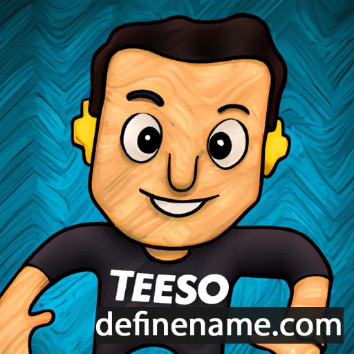 cartoon of the name Tiësto