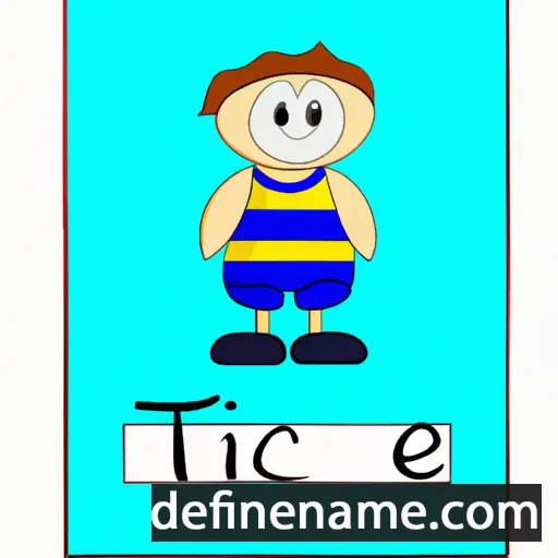 cartoon of the name Tiece