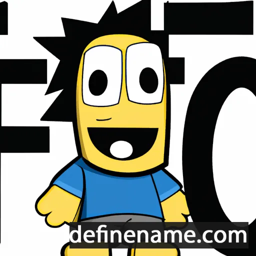 cartoon of the name Tiego