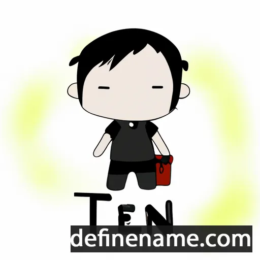 cartoon of the name Tien