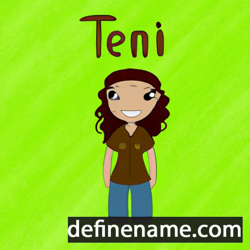 cartoon of the name Tieni