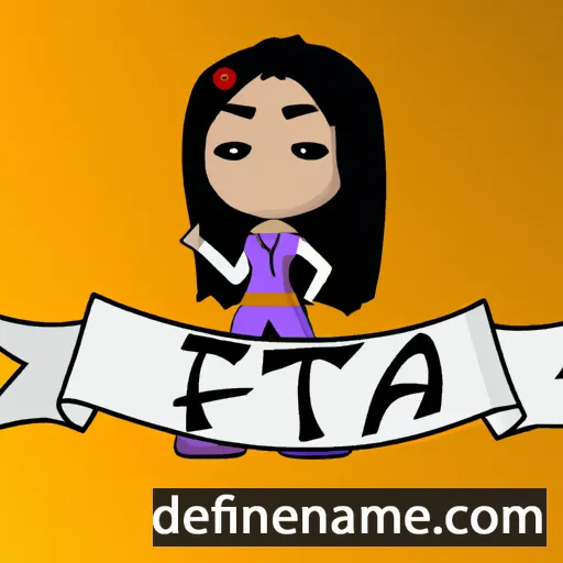 cartoon of the name Tifa