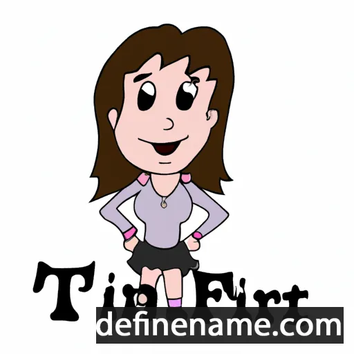 cartoon of the name Tiffan