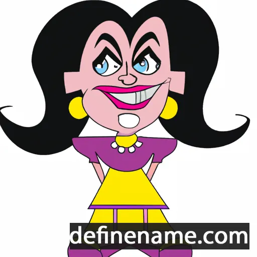 cartoon of the name Tiffane