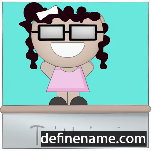 cartoon of the name Tiffanni