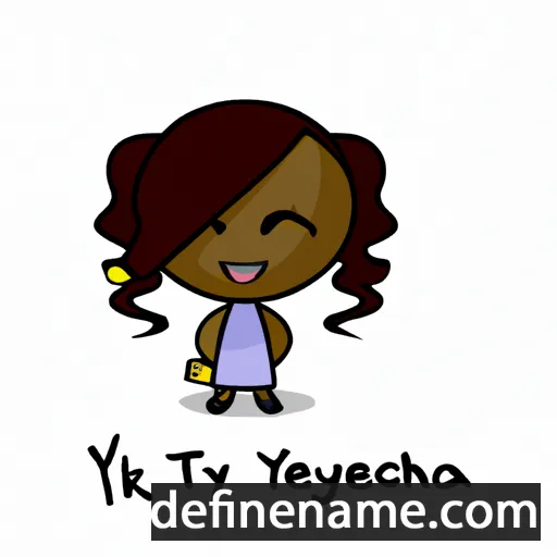 cartoon of the name T'keyah