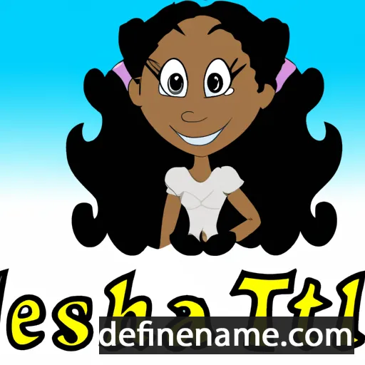 cartoon of the name T'Leesha