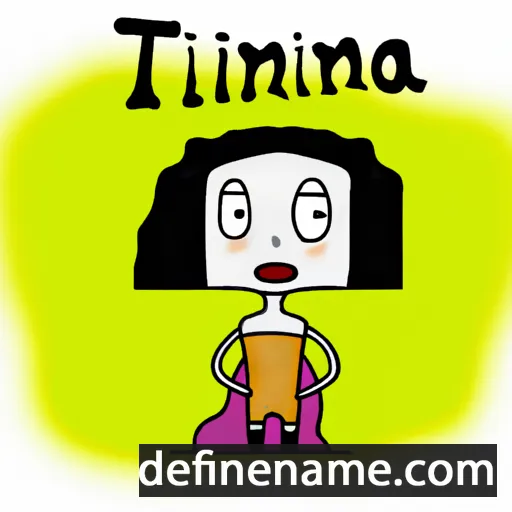 cartoon of the name Tínima