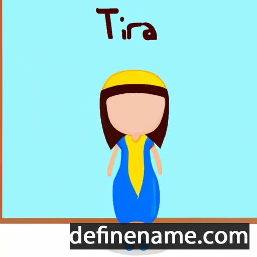 cartoon of the name Tíra