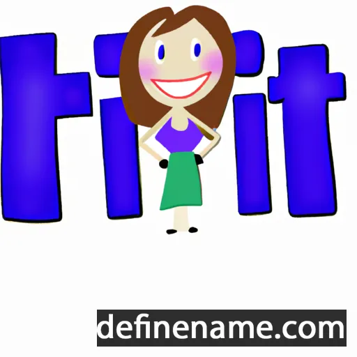 cartoon of the name Tiffini