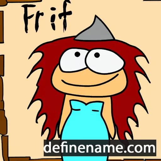 cartoon of the name Tifridh