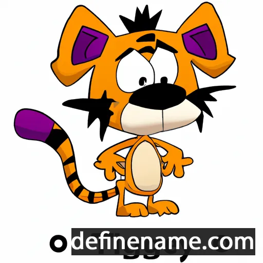 cartoon of the name Tiggy