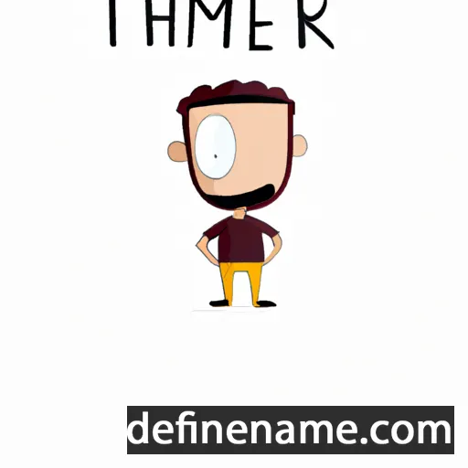 cartoon of the name Tihamér