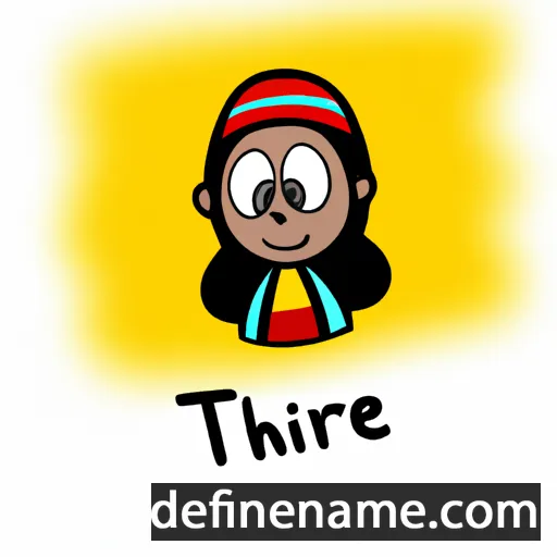 cartoon of the name Tihare