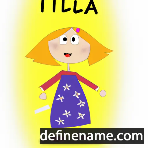 cartoon of the name Tiilla