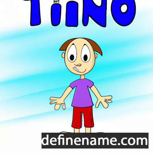 cartoon of the name Tiino