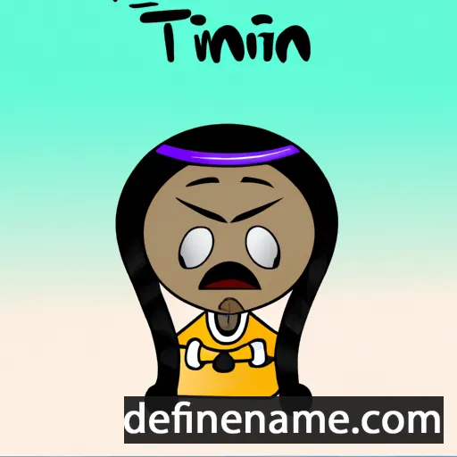 cartoon of the name Tijani