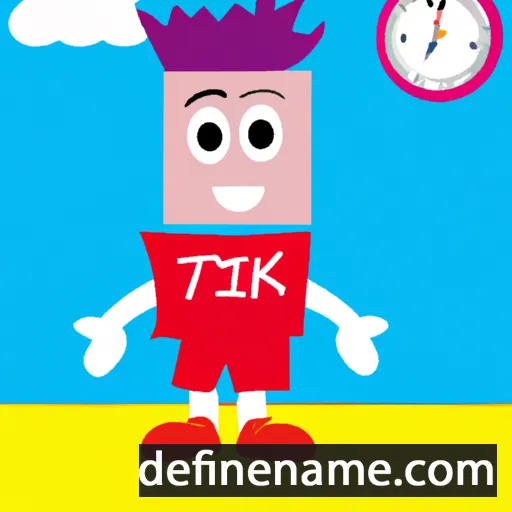 cartoon of the name Tik-tok