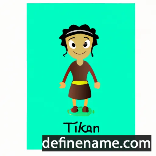 cartoon of the name Tikaani