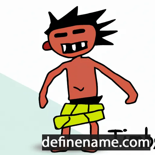 cartoon of the name Tikambenji