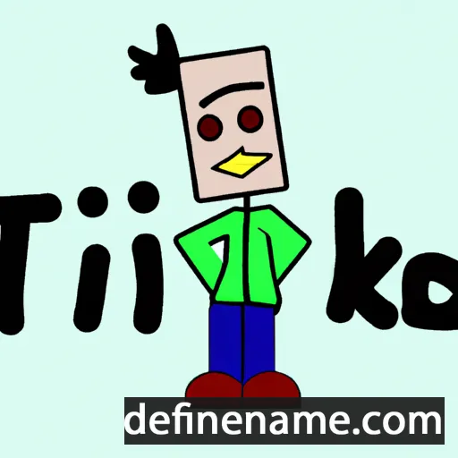 cartoon of the name Tiko