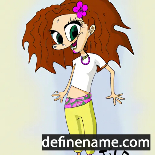 cartoon of the name Tila