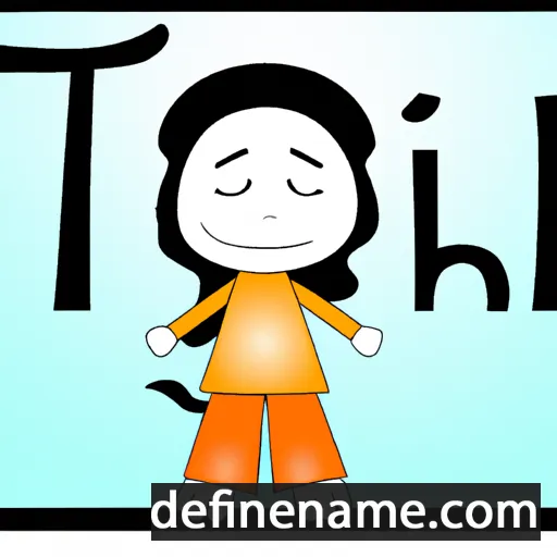 cartoon of the name Tilhi