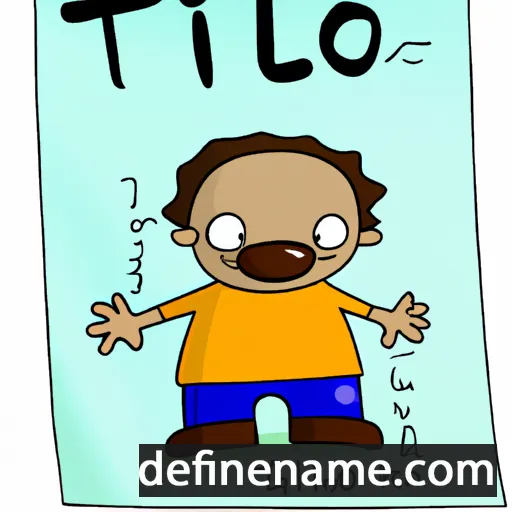 cartoon of the name Tilio