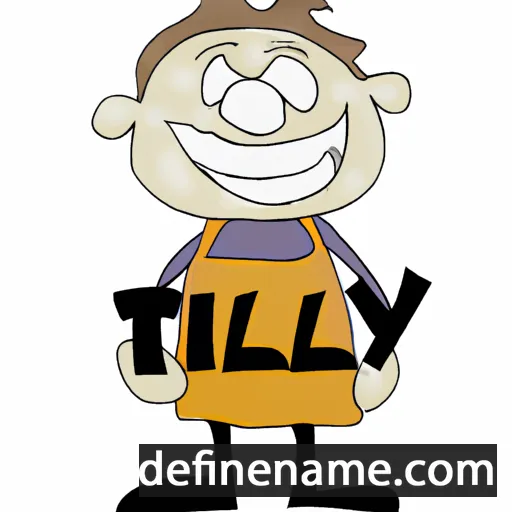 cartoon of the name Tilley