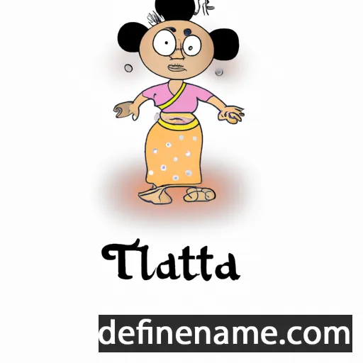 cartoon of the name Tilottama