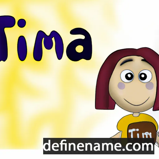 cartoon of the name Tima