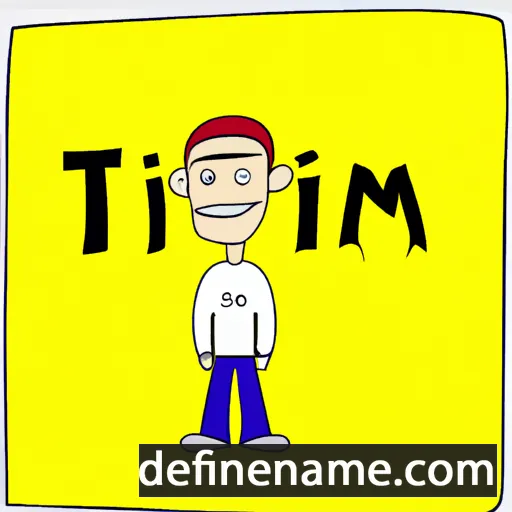 cartoon of the name Timaj