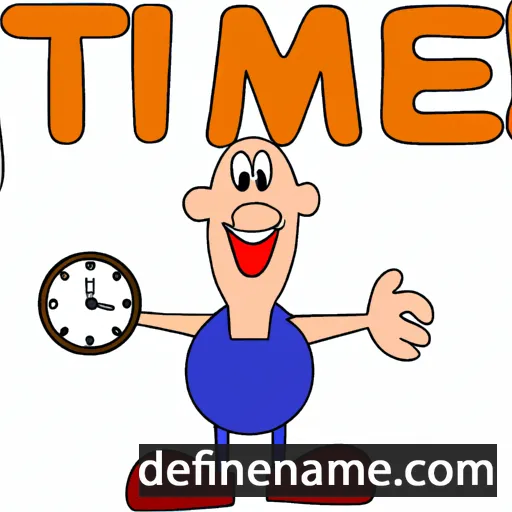 cartoon of the name Time