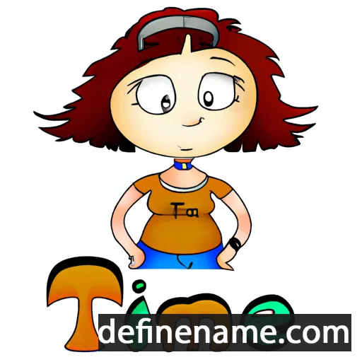 cartoon of the name Timea