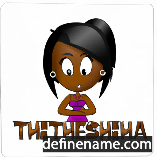 cartoon of the name Timeshia