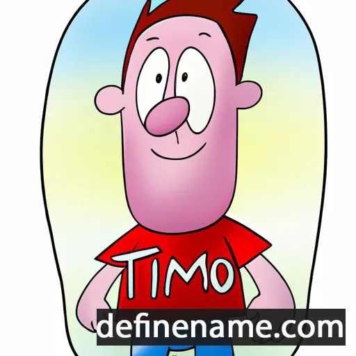 cartoon of the name Timmo