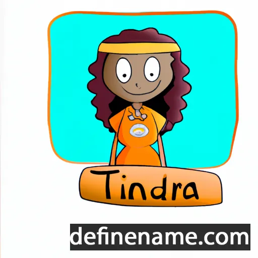 cartoon of the name Tindara