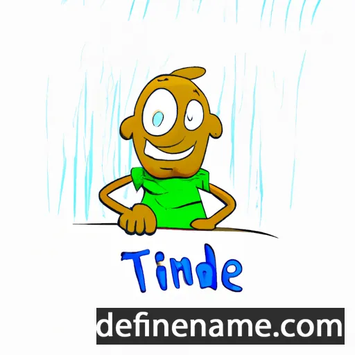 cartoon of the name Tinde