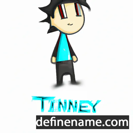 cartoon of the name Tiney