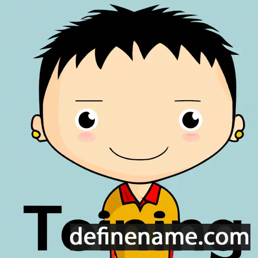 cartoon of the name Tingwei