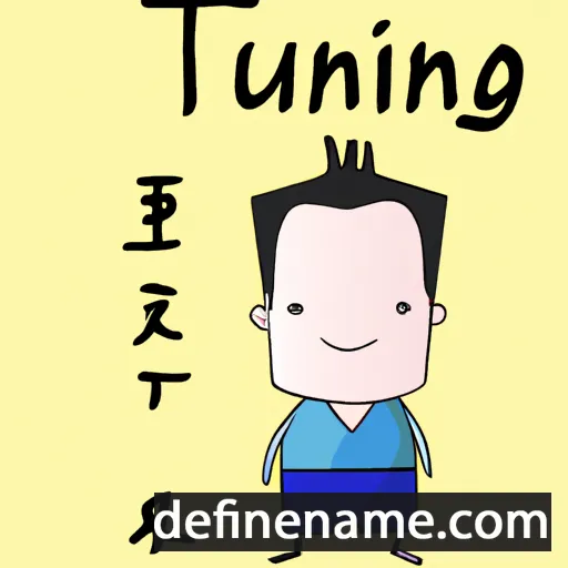 cartoon of the name Tingxu